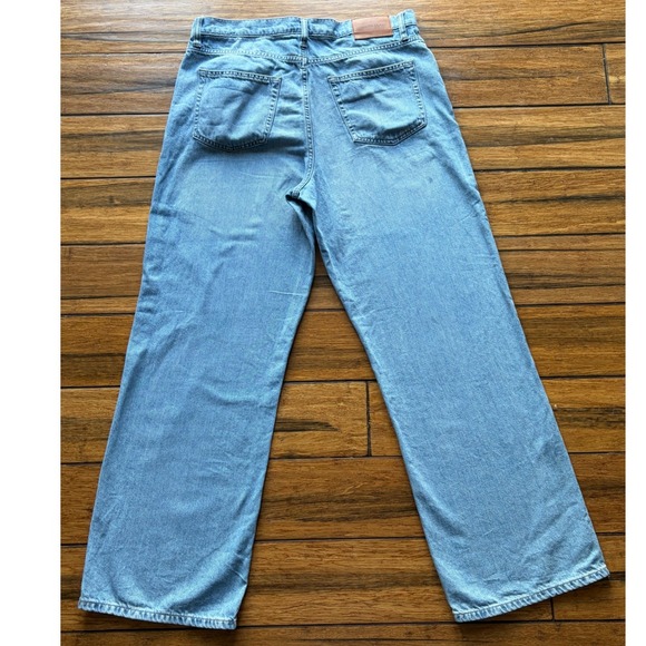 Lucky Brand High Rise Wide Leg Jeans Light Wash Denim Size 12/31 31 Inseam - Picture 9 of 9